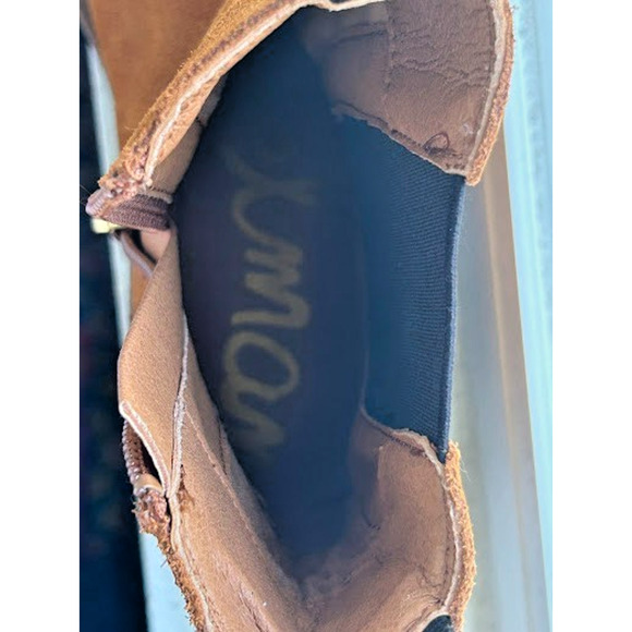 Sam Edelman Laguna Frontier Girls Brown Suede Chelsea Boots H26800L203 Size 3 - Picture 9 of 11